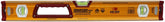 Johnson 1718-2400 Box Beam Level, 24 in L, 3-Vial, 2-Hang Hole, Magnetic, Aluminum, Black/Yellow